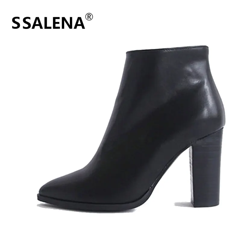 

Women Sexy Fashion Boots Ladies Pointed Toe Solid Elegant Shoes Female High Heel Office Winter Boots High Quality AA60922