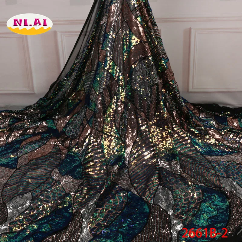 

Sewing Lace Sequin Fabric, Newest Design Wedidng Dresses For Lady, Embroidery Tulle Lace Newest Mr2661b