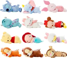 Cute Lying Sleeping Stitch Little Mermaid Chip Dale Marie Cat Piglet Daisy Donald Duck Dumbo Bear Plush Toy Stuffed Animals Cute Lying Sleeping Stitch Little Mermaid Chip Dale Marie Cat Piglet Daisy Donald Duck Dumbo Bear Plush Toy Stuffed Animals