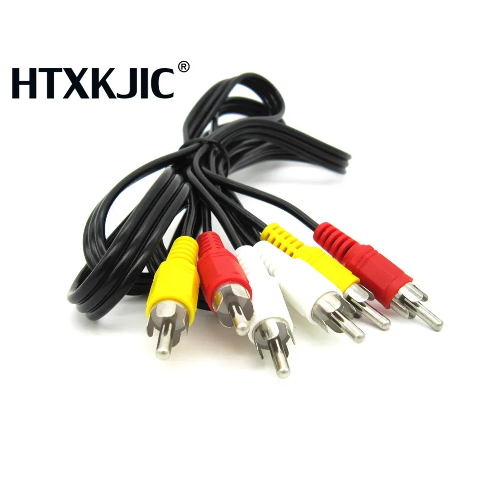 Newest 1080P HDTV HDMI Triple Male to 3 RCA Composite Audio Video AV