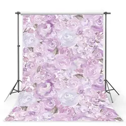 Индивидуальные качества виниловая ткань Новорожденных Фиолетовый Фон фотографии S-2987
