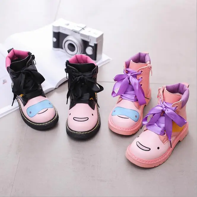 Новинка года; детская обувь из искусственной кожи; водонепроницаемые ботинки Martin для девочек; детские зимние ботинки; резиновые сапоги для девочек; модные кроссовки с героями мультфильмов