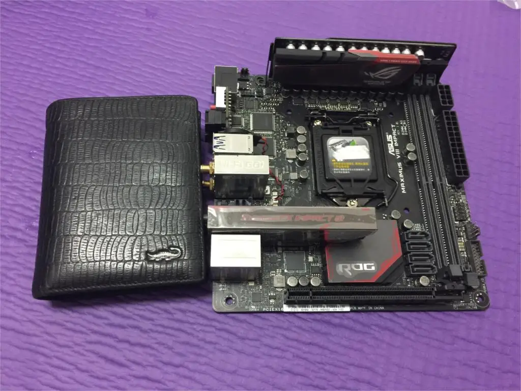  ASUS MAXIMUS VIII IMPACT M8I ITX Motherboard Z170 1151 DDR4 used 90%new
