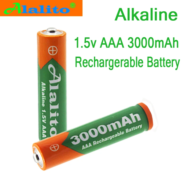 

4pcs/lot AAA Battery 3000mah 1.5V Alkaline AAA rechargeable battery for Remote Control Toy lightHigh capacity Batery