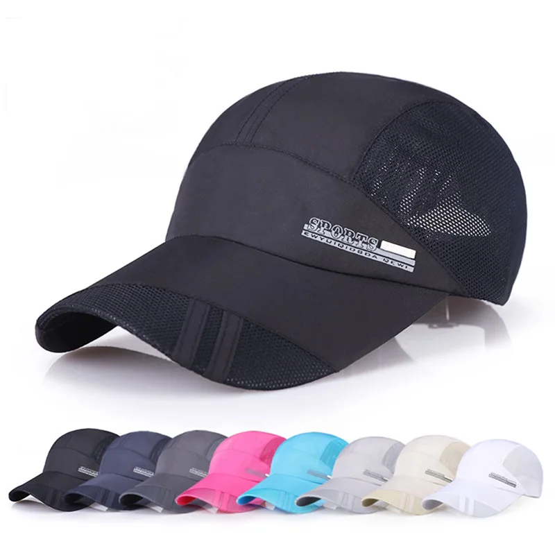 Новое поступление Регулируемый дышащий Бег Гольф Рыбалка бейсболки Солнцезащитная сетка шляпа для мужчин и женщин аксессуары для спортивной одежды