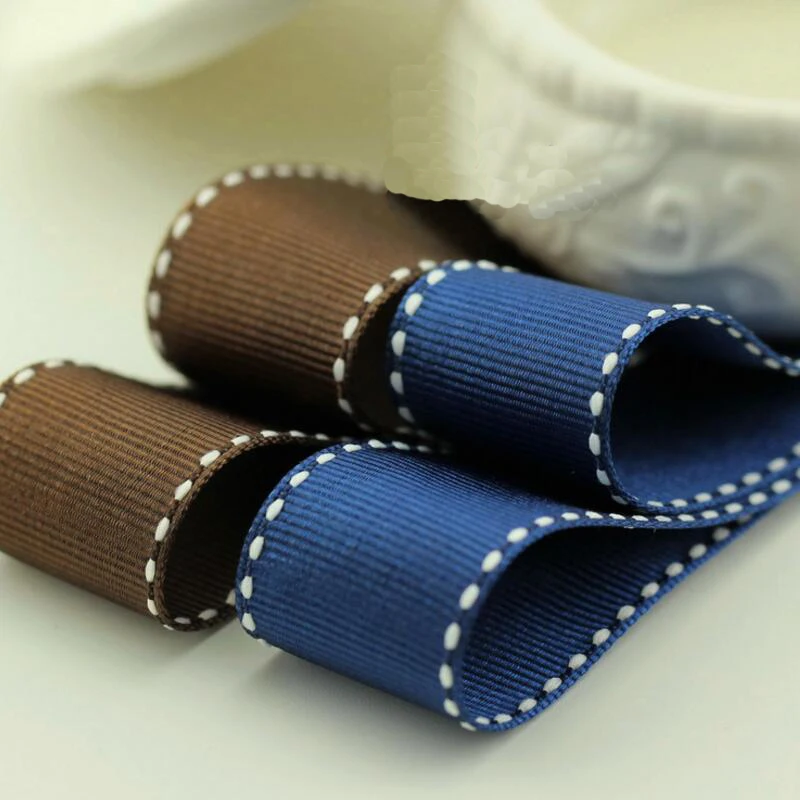 

2.5cm Width 10 Meter Gift Packing Grosgrain Ribbon DIY Handmade Wedding Party Clothing Lace Trim Ribbons Hair Bow Accessories