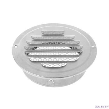 

Stainless Steel Exterior Wall Air Vent Grille Round Ducting Ventilation Grilles