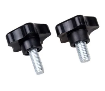 

4pcs M8 black plum handle pentagonal screw star bakelite hand screws bolt home decoration bolts 12mm-25mm length