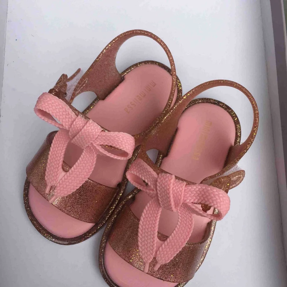 Mini Melissa/оригинальный бренд 2018 года Новые прозрачные сандалии для девочек