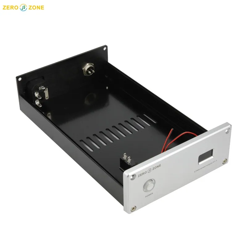 Полный алюминиевый DC Линейный Регулируемый блок питания шасси PSU diy коробка корпус с светодиодный дисплей