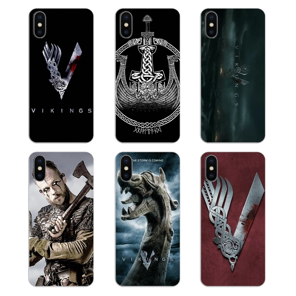 Soft Bag Case For Xiaomi Redmi 4X S2 3S Note 3 4 5 6 6A Por Pocophone F1 Mi vikings Ragnar Vikings Logo Poster Lothbrok |