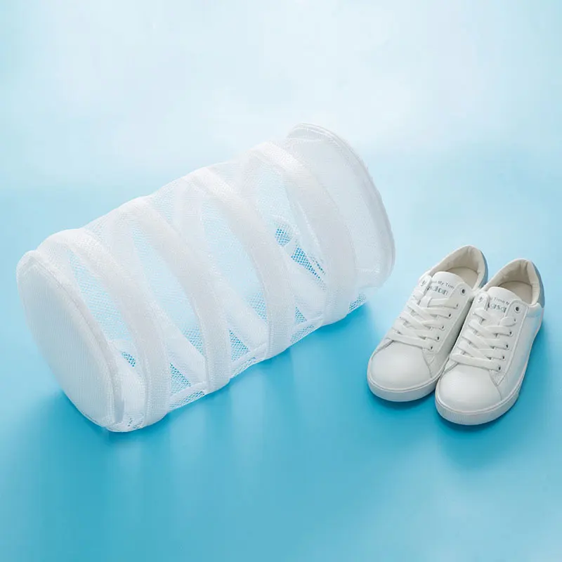 

New Thicken Fine Mesh Washing Shoes Bag Large Capacity Printing Double Layer Bra Underwear Care Wash Bag Laundry Washing Bag