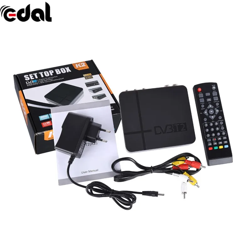 DVB T2 тюнер MPEG4 DVB-T2 HD Совместимость set top box ТВ приемник W/RCA/HDMI PAL/NTSC автоматическое преобразование Коробки Лидер продаж