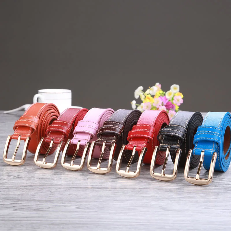 

2016 new women's belt Cowskin Genuine leather hollow Korea fashion belts for women female pin buckle,cinto feminino freeshipping