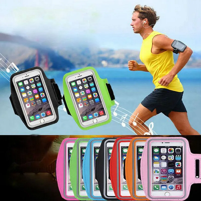 Спортивные нарукавные Чехлы для спортивного зала Xiaomi, нарукавная Повязка для мобильного телефона под 5,5 дюймов, держатель для телефона, сумки, универсальный нарукавный чехол