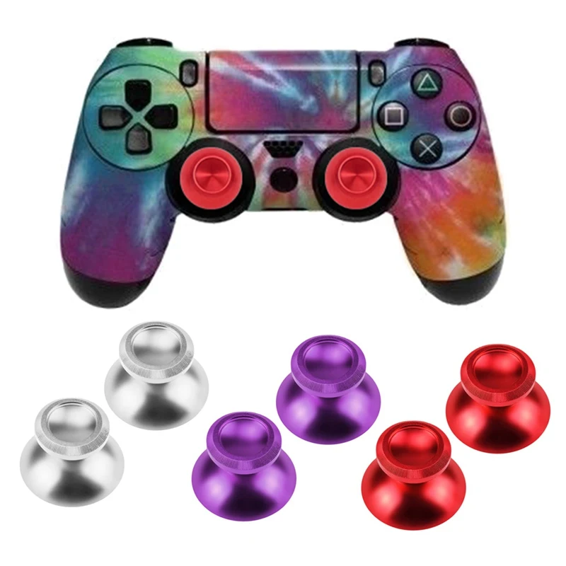 

2pcs/lot Multicolor Metal Aluminum Analog Thumbsticks Thumb Joystick Caps For XBOX ONE Controller Replacement Stick Cap