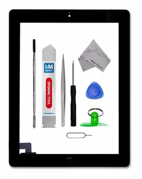 

For IPAD 2 white/black Digitizer Touch Screen Front Display Glass Assembly - Includes Home Button and flex + Camera Hold
