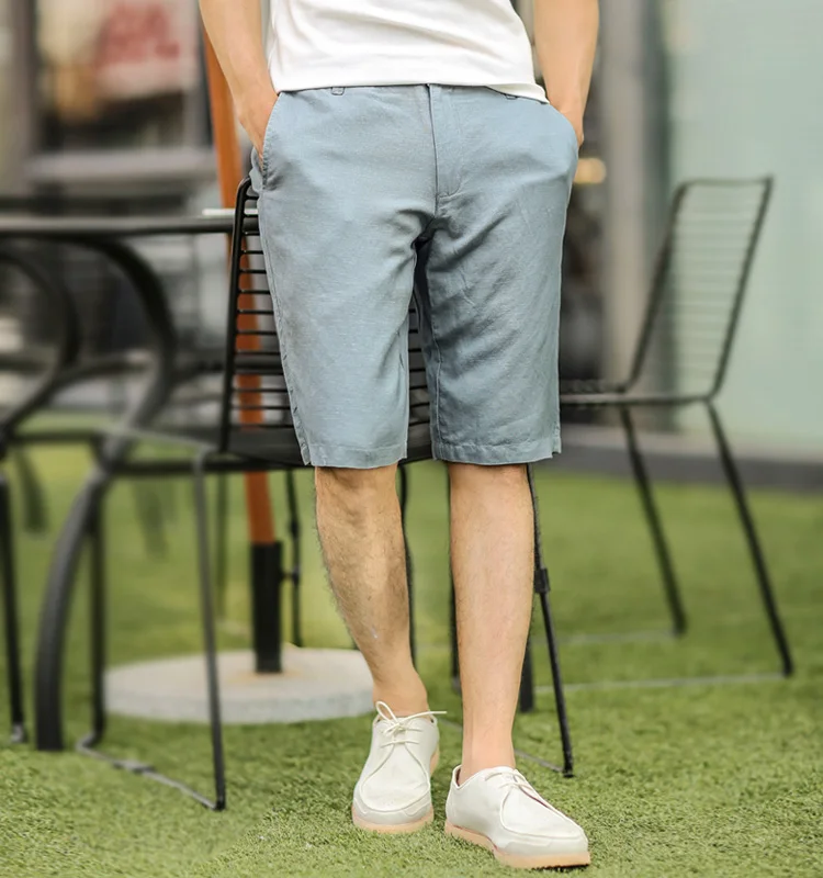 Buy Men Summer Solid Color Fashion British Style Short