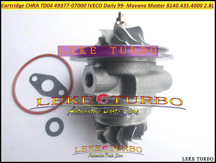 Turbo Cartridge CHRA TD04L 49377-07000 500372214  Turbocharger For Movano Master IVECO Commercial Daily 2.8TD 1999-03 8140.43S.4000 2.8L 125HP (1)