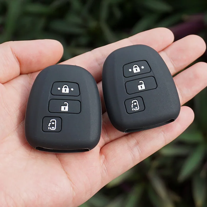 silicone car key fob cover case cap set shell protect skin for Toyota