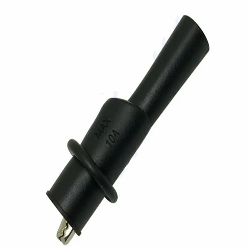 

2 pcs/lot Alligator clip test clip single handle, Copper joint, 2mm rear hole, insertable pen