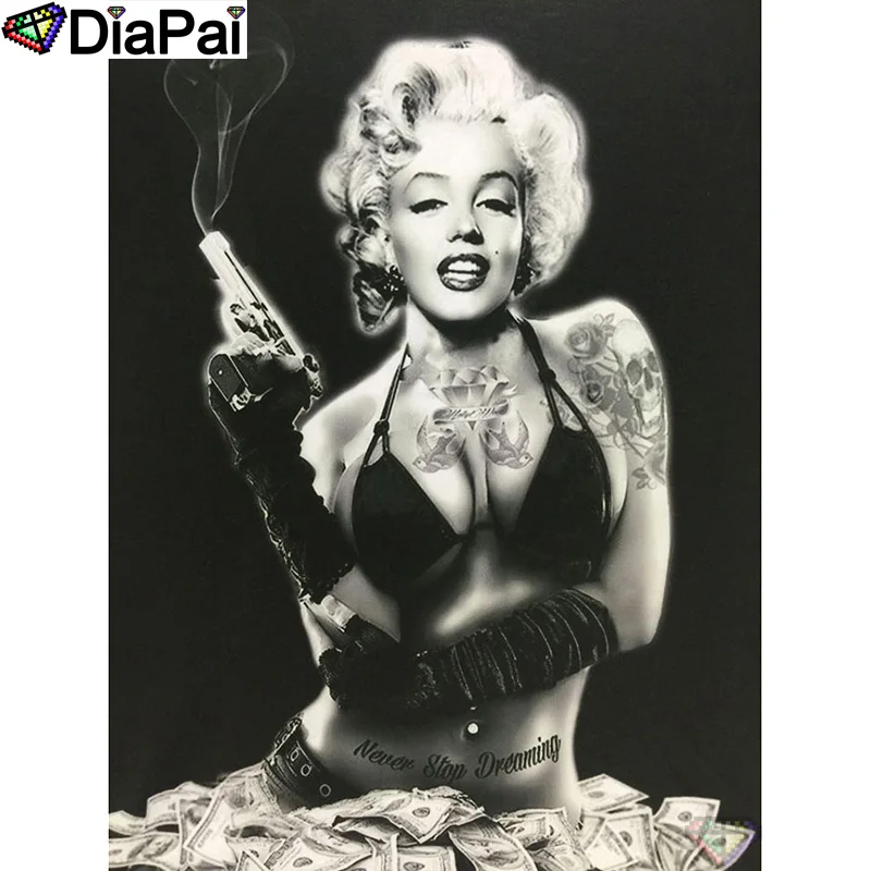 

DIAPAI 100% Full Square/Round Drill 5D DIY Diamond Painting "Character beauty" Diamond Embroidery Cross Stitch 3D Decor A18838