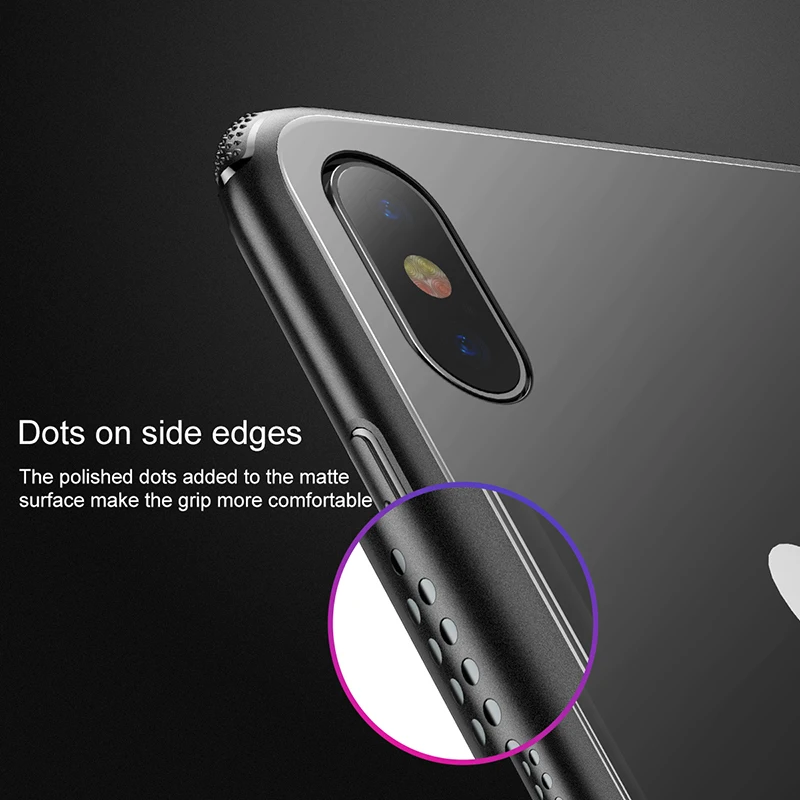 Baseus роскошный оригинальный чехол из закаленного стекла для iPhone Xs Max XR 2018 телефона