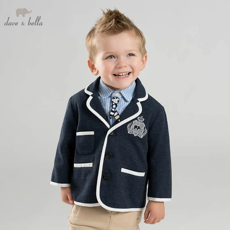 

DBA9558 dave bella spring baby boys fashion coat children tops infant toddler high quality coat