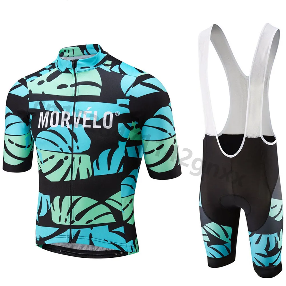 

2019 TEAM Morvelo Cycling Clothing Bike jersey Ropa Ciclismo Quick Dry Mens Bicycle Summer Cycling Jerseys Set 9D Pad bib shorts