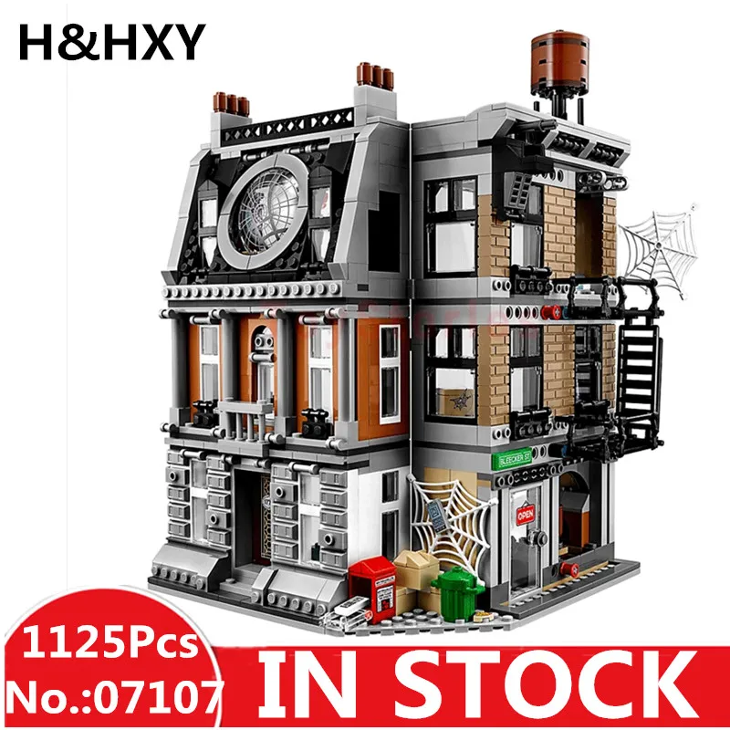 

IN STOCK H&HXY 07107 1125 Pcs Super Series Hero Sanctum Sanctorum Showdown LEPIN Building Blocks Bricks Toys Kids Gifts 76108
