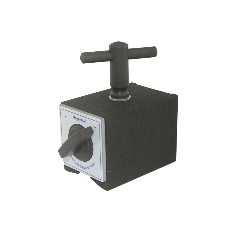 

100kg holding force dial gauge indicator stand Holder base Switch on off permanent manual hand shank magnetic lifter