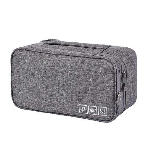 Портативная сумка для хранения нижнего белья, бюстгальтеров, водонепроницаемые носки для путешествий, органайзер для косметических ящиков, шкаф, сумка для одежды, аксессуары - Цвет: Gray Bra Bag