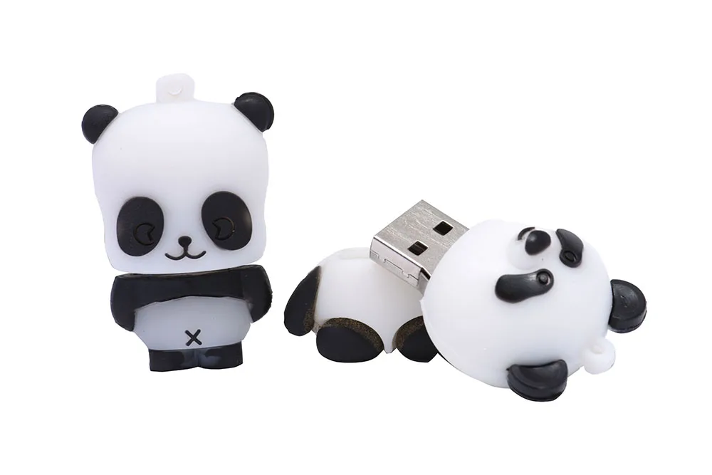 Usb флеш-накопитель POWERONE Panda с мультипликационным рисунком, флеш-накопитель с пандой, 4 ГБ, 8 ГБ, 16 ГБ, 32 ГБ, 64 ГБ