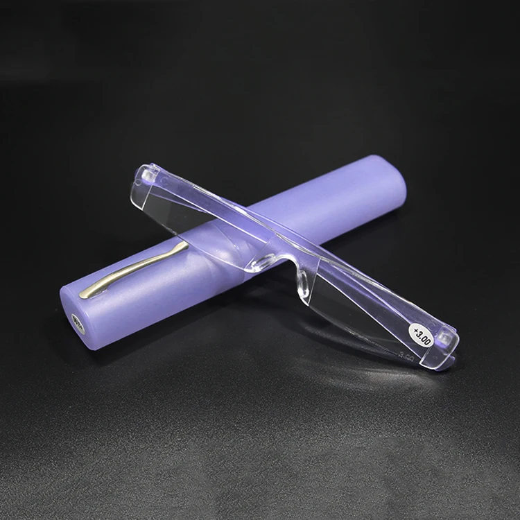 Iboode удобные ультра светильник, очки для чтения, мужские и женские очки для чтения, при дальнозоркости, 1,0 1,5 2,0 2,5 3,0 3,5 4,0 солнцезащитные очки с Чехол - Цвет оправы: Фиолетовый