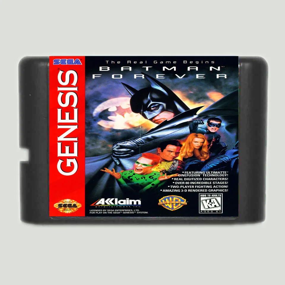 

Batman Forever 16 bit Game Card For Sega MegaDrive & Genesis System