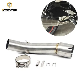 Image 1 - ZSDTRP Motorcycle FZ1 FZ1N FZ1000 Exhaust Muffler Middle Pipe Motorbike Mid Link Pipe for Yamaha FZ1