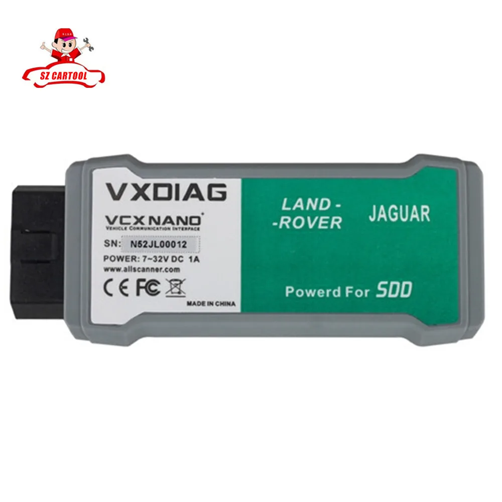 High Quality VXDIAG VCX NANO for Land Rover and Jaguar Software SSD V141 VXDIAG VCX NANO for All Protocols Free Shipping
