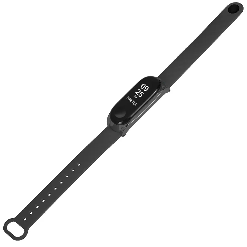 Новый TPE ремешок браслет ремень с металлическим чехлом для Xiaomi Mi Band 3