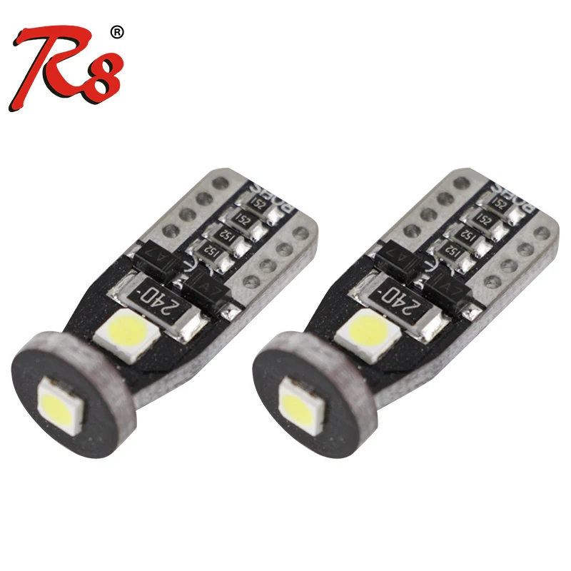 

R8 Canbus T10 W5W LED Bulb 3030 3SMD 168 194 Car Accessories Clearance Lights Reading License Plate Lamp Auto 12V White
