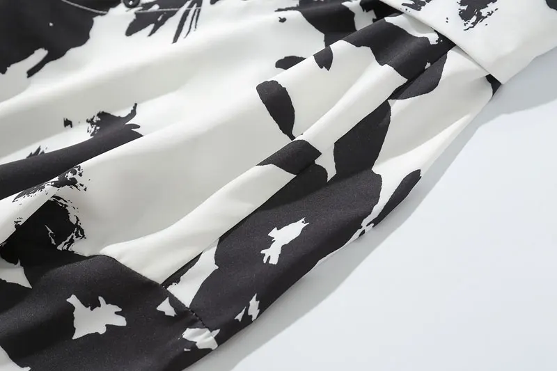 Flower Printed Long Sleeve Shirts 4