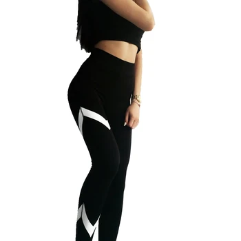 

Casual Women Hight Waist Pants Leisure Holiday Yo-Ga Stretch Slim Pants Trousers Two Style