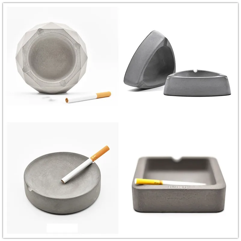 Silicone ashtray Mold concrete molds Resin Jewelry Making Craft Tools cement planter disk