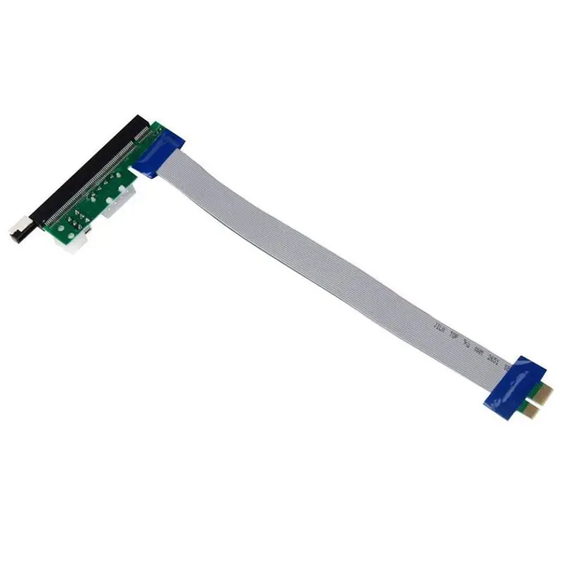 Удлинительный кабель PCI E Express Riser Card Adapter Flex Ribbon 1X To 16X Power| |