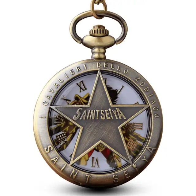 Hollow SAINT SEIYA Pocket Watch Chains Pendant Necklace Retro Quartz Pocket Watc Hollow SAINT SEIYA Pocket Watch Chains Pendant Necklace Retro Quartz Pocket Watc