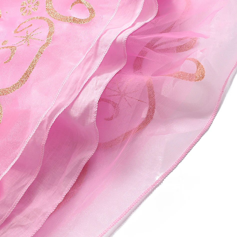 Платье принцессы Авроры для девочек; маскарадный костюм Спящей красавицы; детские розовые платья с блестками на Хэллоуин; детская Праздничная нарядная одежда