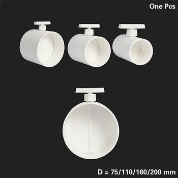 

Air Damper HVAC Valve Circle Duct Inline Valve ABS Plastic 75 110 160 200 mm For Ventilation Pipe Manual Regulating 0-90 degrees