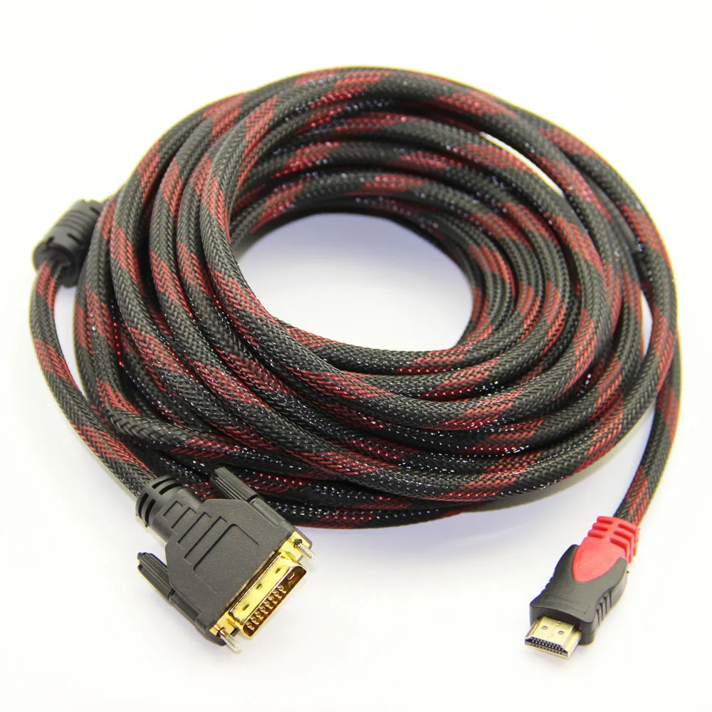 Нейлоновая оплетка Bochara HDMI фотоадаптер кабель 24 + 1pin штекер одно звено 1 5 м 3 10 15 20