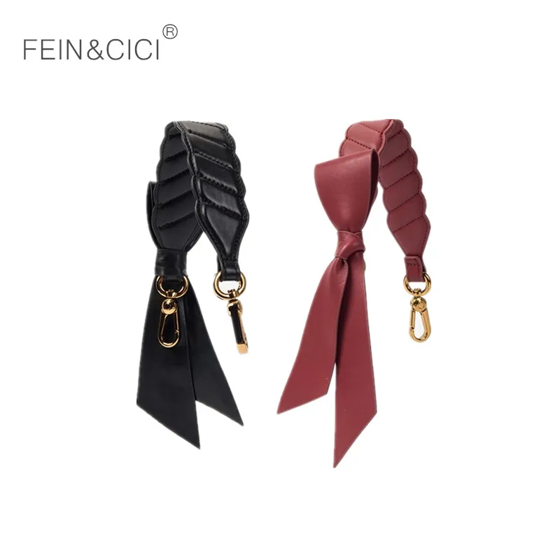 

shoulder strap 100% leather bow not strap you handbag large big strap