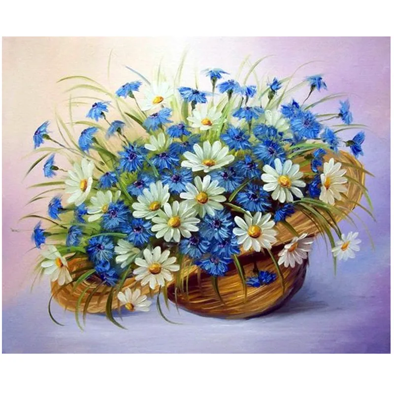 

Floral 5d Diamond painting cross stitch square full diamond embroidery 3d Home Decor diamond mosaic Straw hat chrysanthemum