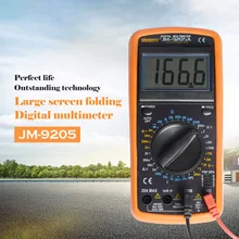 Jakemy LCD Digital Multimeter DT9205A Professional Electrical Handheld Digital Multimeter Tester Multimetro Ammeter Multitester